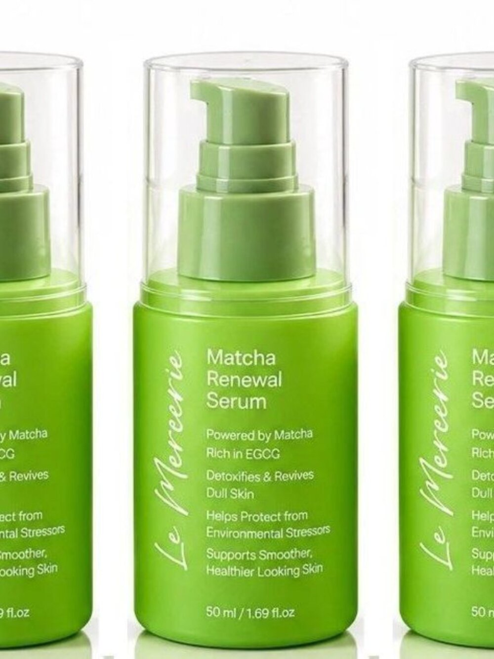 Le Mercerie Matcha Renewal Serum Face Treatment 1.69 fl oz (3-Pack Bundle)
